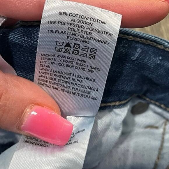 Ann Taylor Straight Leg Jeans Mid Rise Whisker Denim Medium Wash Blue Size 10/30 - Picture 13 of 13